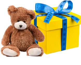 Nounours et cadeau